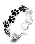 PAW RINGS IN 925 SILVER