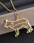 Personalized necklace with your furry friend's name and breed 